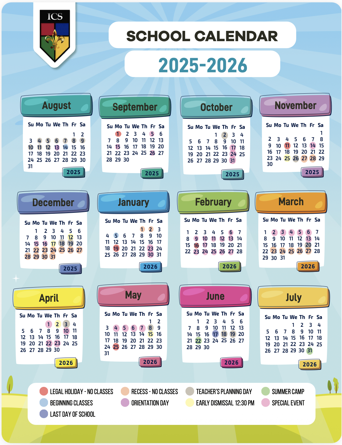 ICS school calendar 2025-2026 ICS school calendar 2025-2026